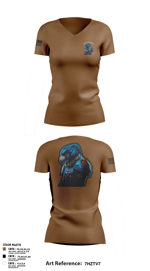 Womens Short Sleeve Vneck Shirt, Battlehawks, , Teamtime, Team time, sublimation, custom sports apparel, team uniforms, spirit wear, spiritwear, sports uniforms, custom shirts, team store, custom team store, fundraiser sports, apparel fundraiser