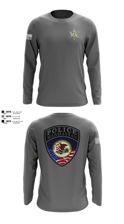 Manhattan Police Department 25505954 Long Sleeve Performance Shirt 101