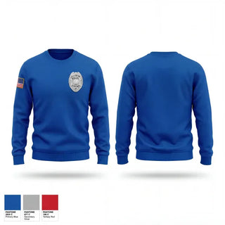 Crew Neck Sweatshirt, , Police, Teamtime, Team time, sublimation, custom sports apparel, team uniforms, spirit wear, spiritwear, sports uniforms, custom shirts, team store, custom team store, fundraiser sports, apparel fundraiser