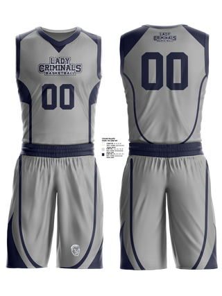 Yuma High School Basketball 97290684 Reversible Basketball Jersey - 4 (Dark Gray/white)