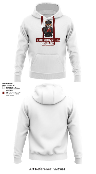 Hoodie, Knockout Mafia, Bowling, Teamtime, Team time, sublimation, custom sports apparel, team uniforms, spirit wear, spiritwear, sports uniforms, custom shirts, team store, custom team store, fundraiser sports, apparel fundraiser