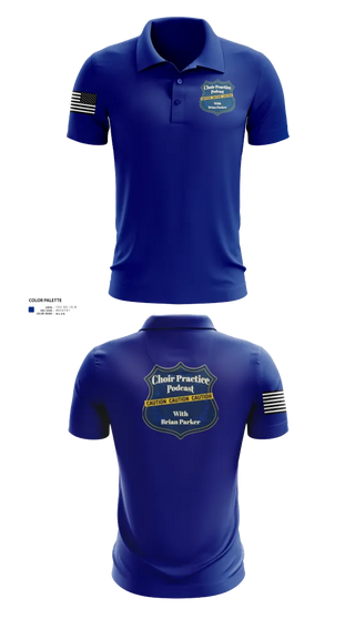 Short Sleeve Performance Polo, Choir Practice Podcast, Police, Teamtime, Team time, sublimation, custom sports apparel, team uniforms, spirit wear, spiritwear, sports uniforms, custom shirts, team store, custom team store, fundraiser sports, apparel fundraiser