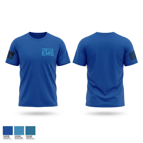Old School Cotton Feel Shirt, Foster EMS, EMS/EMT, Teamtime, Team time, sublimation, custom sports apparel, team uniforms, spirit wear, spiritwear, sports uniforms, custom shirts, team store, custom team store, fundraiser sports, apparel fundraiser