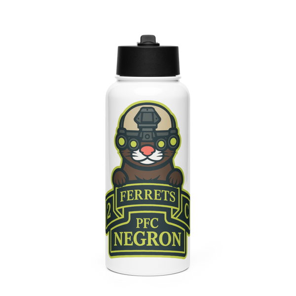 2-1 21461716 Stainless Steel Water Bottle with a Straw Lid