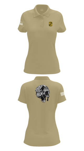 Womens Short Sleeve Performance Polo, Gorilla battalion, , Teamtime, Team time, sublimation, custom sports apparel, team uniforms, spirit wear, spiritwear, sports uniforms, custom shirts, team store, custom team store, fundraiser sports, apparel fundraiser