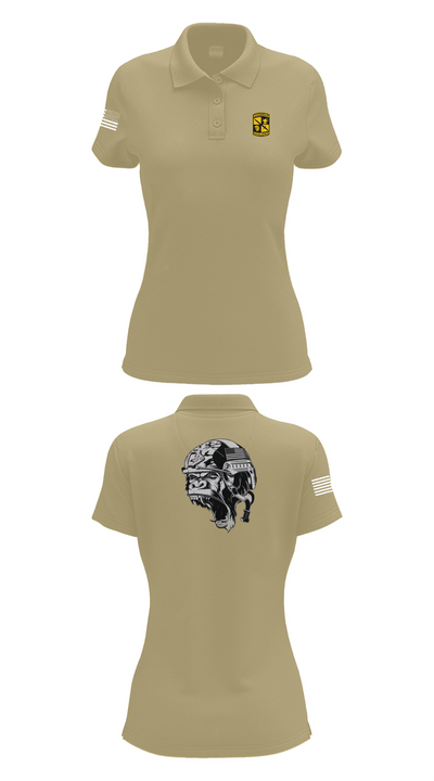 Gorilla battalion 60228867 Women's Short Sleeve Performance Polo  - 95