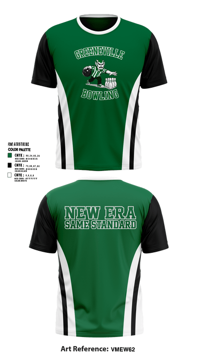 Greeneville Bowling 12785046 Short Sleeve Performance Shirt - 1