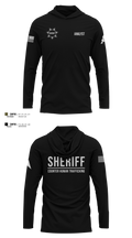 Ray County Sheriff Counter Human Trafficking Task Force Long Sleeve Performance Shirt with hood - 7