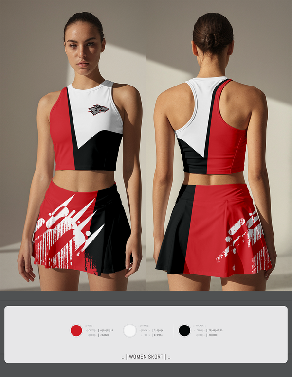 Skort, Reed City Cheer, Cheer, Teamtime, Team time, sublimation, custom sports apparel, team uniforms, spirit wear, spiritwear, sports uniforms, custom shirts, team store, custom team store, fundraiser sports, apparel fundraiser