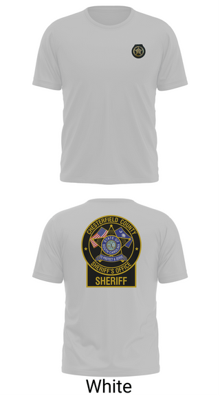 Old School Cotton Feel Shirt, Chesterfield County Sheriff’s Office, Police, Teamtime, Team time, sublimation, custom sports apparel, team uniforms, spirit wear, spiritwear, sports uniforms, custom shirts, team store, custom team store, fundraiser sports, apparel fundraiser
