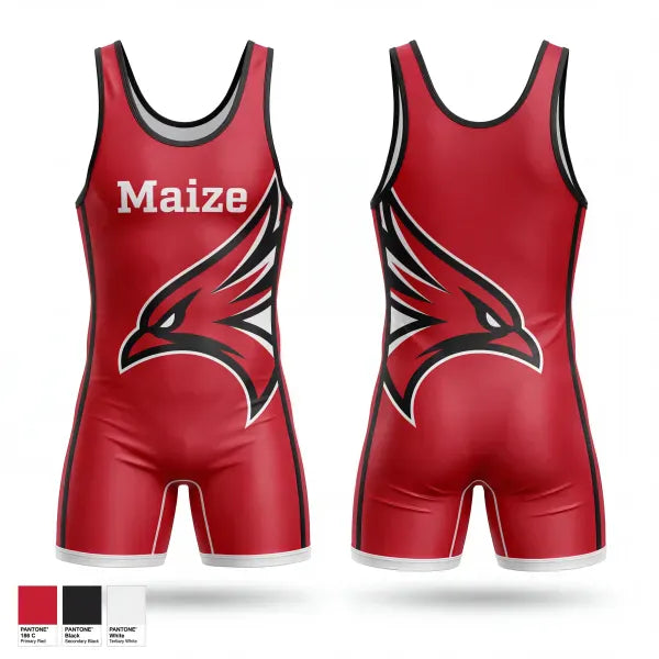 Wrestling Singlet, Maize, Wrestling, Teamtime, Team time, sublimation, custom sports apparel, team uniforms, spirit wear, spiritwear, sports uniforms, custom shirts, team store, custom team store, fundraiser sports, apparel fundraiser