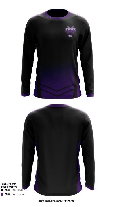 Mission Oak High School Golf 27236098 Long Sleeve Performance Shirt - 2