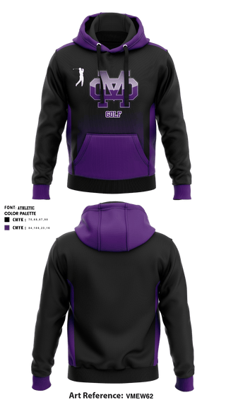 Mission Oak High School Golf 27236098 Hoodie - 3