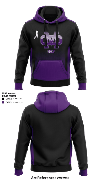 Mission Oak High School Golf 27236098 Hoodie - 3