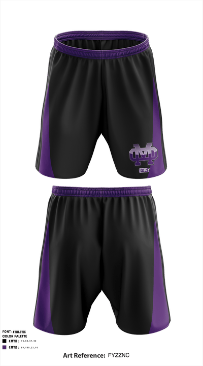 Mission Oak High School Golf 27236098 Athletic Shorts With Pockets - 2