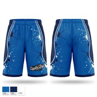Athletic Shorts With Pockets, Coastal Bay, Softball, Teamtime, Team time, sublimation, custom sports apparel, team uniforms, spirit wear, spiritwear, sports uniforms, custom shirts, team store, custom team store, fundraiser sports, apparel fundraiser