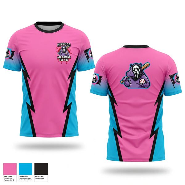 Short Sleeve Performance Shirt, Halloween hippos, Baseball, Teamtime, Team time, sublimation, custom sports apparel, team uniforms, spirit wear, spiritwear, sports uniforms, custom shirts, team store, custom team store, fundraiser sports, apparel fundraiser