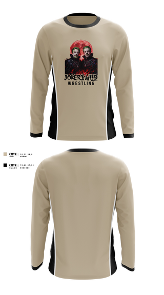 Long Sleeve Rash Guard Shirt, JOKERS WILD, Wrestling, Teamtime, Team time, sublimation, custom sports apparel, team uniforms, spirit wear, spiritwear, sports uniforms, custom shirts, team store, custom team store, fundraiser sports, apparel fundraiser