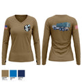 water dawgs Women's Long Sleeve V-neck Shirt - 1