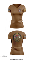 247TH Military Police Detachment Women's Short Sleeve V-neck Shirt - 111