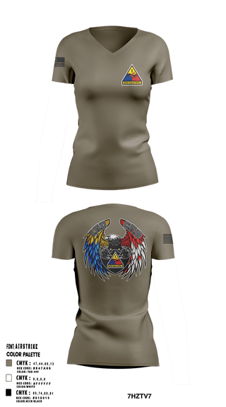Womens Short Sleeve Vneck Shirt, 1 AD CAB, Army, Teamtime, Team time, sublimation, custom sports apparel, team uniforms, spirit wear, spiritwear, sports uniforms, custom shirts, team store, custom team store, fundraiser sports, apparel fundraiser