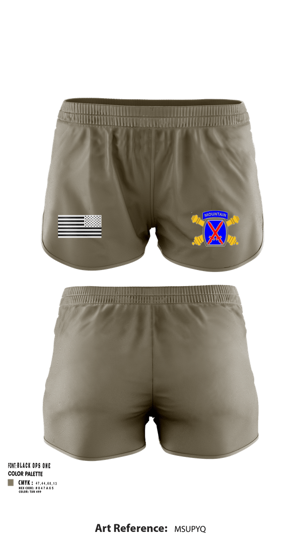 Ranger Panties, 10mtn FIST, , Teamtime, Team time, sublimation, custom sports apparel, team uniforms, spirit wear, spiritwear, sports uniforms, custom shirts, team store, custom team store, fundraiser sports, apparel fundraiser