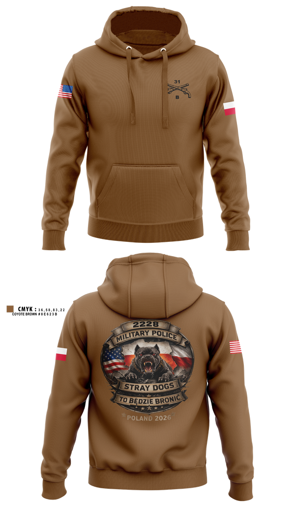 Hoodie, 2228TH MP CO 3rd PLT, National Guard, Teamtime, Team time, sublimation, custom sports apparel, team uniforms, spirit wear, spiritwear, sports uniforms, custom shirts, team store, custom team store, fundraiser sports, apparel fundraiser