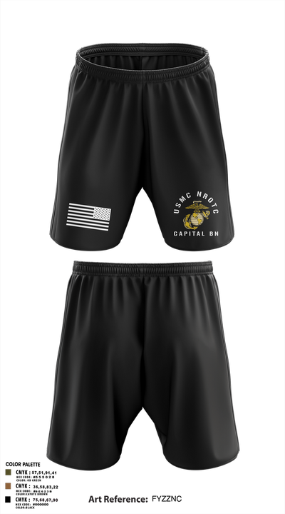 GWU NROTC 21201233 Athletic Shorts With Pockets - 3