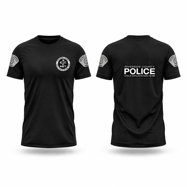 Short Sleeve Performance Shirt, Riverside County Child Exploitation Team, Police, Teamtime, Team time, sublimation, custom sports apparel, team uniforms, spirit wear, spiritwear, sports uniforms, custom shirts, team store, custom team store, fundraiser sports, apparel fundraiser
