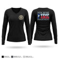 New Home Volunteer Fire Department Women's Long Sleeve V-neck Shirt - 1