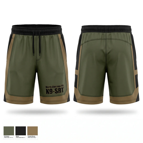 Athletic Shorts With Pockets, North Chicago PD K9/SRT, Police, Teamtime, Team time, sublimation, custom sports apparel, team uniforms, spirit wear, spiritwear, sports uniforms, custom shirts, team store, custom team store, fundraiser sports, apparel fundraiser