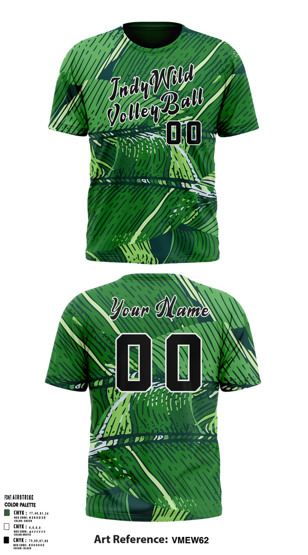 Indy Wild Volleyball 47140100 Short Sleeve Performance Shirt - 4