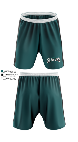 Athletic Shorts With Pockets, Slayers, Softball, Teamtime, Team time, sublimation, custom sports apparel, team uniforms, spirit wear, spiritwear, sports uniforms, custom shirts, team store, custom team store, fundraiser sports, apparel fundraiser