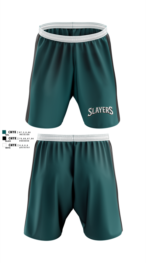 Athletic Shorts With Pockets, Slayers, Softball, Teamtime, Team time, sublimation, custom sports apparel, team uniforms, spirit wear, spiritwear, sports uniforms, custom shirts, team store, custom team store, fundraiser sports, apparel fundraiser