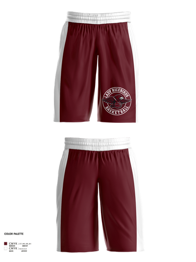 Lady Ricebirds 35341239 Womens Basketball Shorts - 1