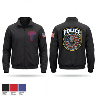 Windbreaker, NYPD THREAT, Police, Teamtime, Team time, sublimation, custom sports apparel, team uniforms, spirit wear, spiritwear, sports uniforms, custom shirts, team store, custom team store, fundraiser sports, apparel fundraiser
