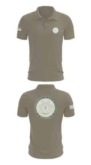 Short Sleeve Performance Polo, Wyandotte Nation Police, Police, Teamtime, Team time, sublimation, custom sports apparel, team uniforms, spirit wear, spiritwear, sports uniforms, custom shirts, team store, custom team store, fundraiser sports, apparel fundraiser