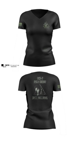 Womens Short Sleeve Vneck Shirt, ECT-7, 11 CYBN, Army, Teamtime, Team time, sublimation, custom sports apparel, team uniforms, spirit wear, spiritwear, sports uniforms, custom shirts, team store, custom team store, fundraiser sports, apparel fundraiser