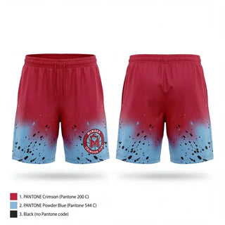 Athletic Shorts With Pockets, Minden Crimson Tide, Men's Basketball, Teamtime, Team time, sublimation, custom sports apparel, team uniforms, spirit wear, spiritwear, sports uniforms, custom shirts, team store, custom team store, fundraiser sports, apparel fundraiser