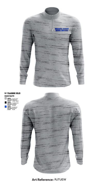 Escambia County School District 14556594 Quarter Zip Jacket - 2