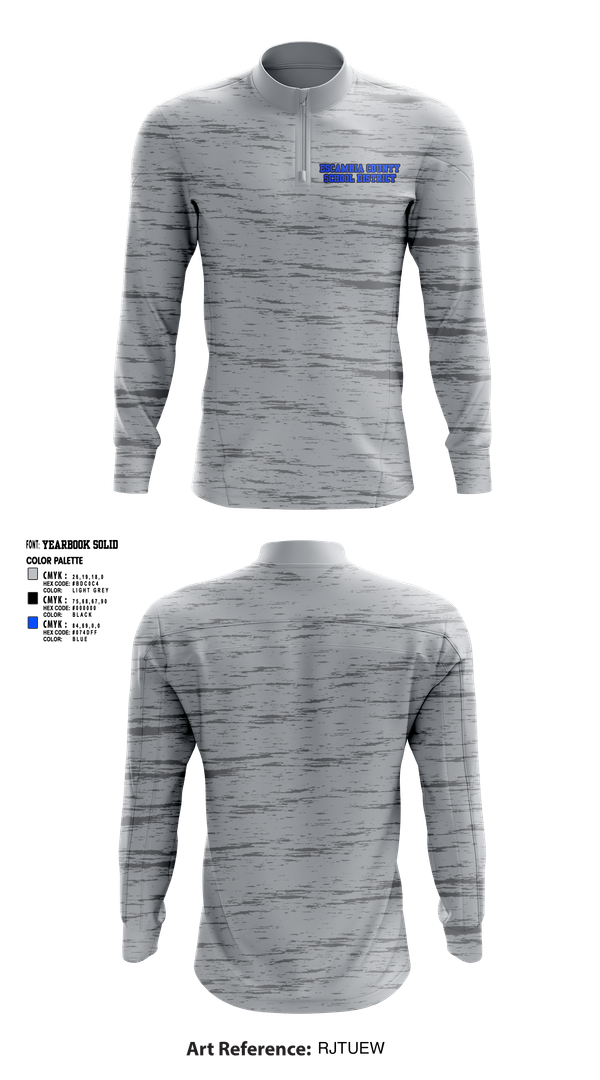 Quarter Zip Jacket, Escambia County School District, , Teamtime, Team time, sublimation, custom sports apparel, team uniforms, spirit wear, spiritwear, sports uniforms, custom shirts, team store, custom team store, fundraiser sports, apparel fundraiser