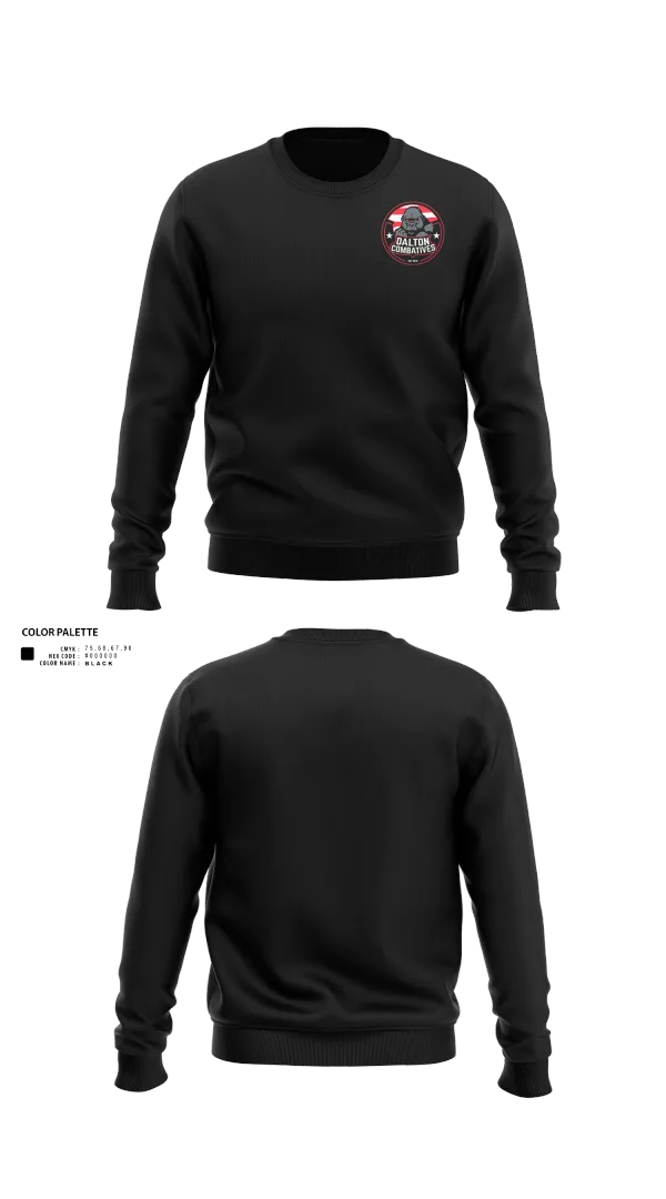 Crew Neck Sweatshirt, DALTON COMBATIVES, , Teamtime, Team time, sublimation, custom sports apparel, team uniforms, spirit wear, spiritwear, sports uniforms, custom shirts, team store, custom team store, fundraiser sports, apparel fundraiser