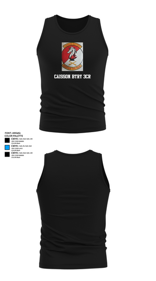 Tank Top, Caisson BTRY 3CR, , Teamtime, Team time, sublimation, custom sports apparel, team uniforms, spirit wear, spiritwear, sports uniforms, custom shirts, team store, custom team store, fundraiser sports, apparel fundraiser