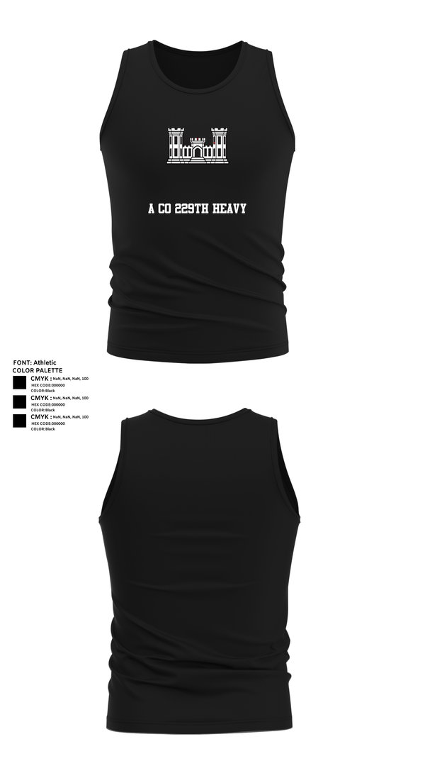 Tank Top, A co 229th Heavy, , Teamtime, Team time, sublimation, custom sports apparel, team uniforms, spirit wear, spiritwear, sports uniforms, custom shirts, team store, custom team store, fundraiser sports, apparel fundraiser