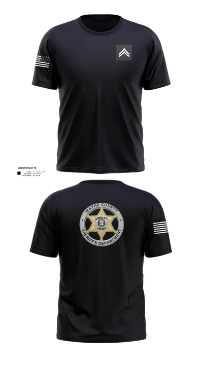 Wayne County Sheriff’s Department 8145507 Old School Cotton Feel Shirt - 1