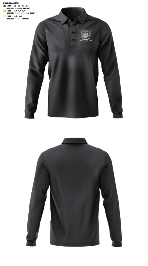 Long Sleeve Performance Polo, Cibola High School Golf, Golf, Teamtime, Team time, sublimation, custom sports apparel, team uniforms, spirit wear, spiritwear, sports uniforms, custom shirts, team store, custom team store, fundraiser sports, apparel fundraiser