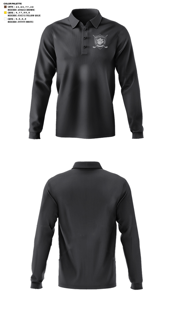 Long Sleeve Performance Polo, Cibola High School Golf, Golf, Teamtime, Team time, sublimation, custom sports apparel, team uniforms, spirit wear, spiritwear, sports uniforms, custom shirts, team store, custom team store, fundraiser sports, apparel fundraiser