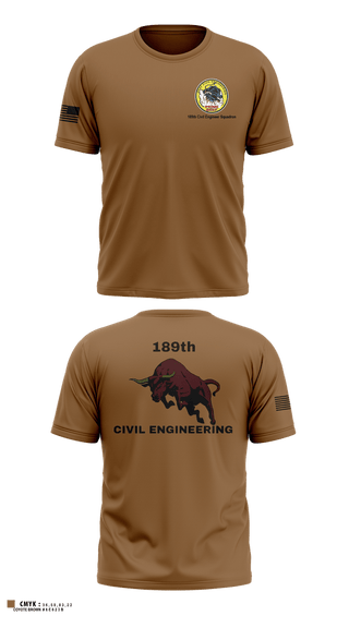 Old School Cotton Feel Shirt, 189th Civil Engineering, Air Force, Teamtime, Team time, sublimation, custom sports apparel, team uniforms, spirit wear, spiritwear, sports uniforms, custom shirts, team store, custom team store, fundraiser sports, apparel fundraiser