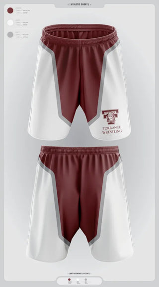 Athletic Shorts With Pockets, Torrance Wrestling, Wrestling, Teamtime, Team time, sublimation, custom sports apparel, team uniforms, spirit wear, spiritwear, sports uniforms, custom shirts, team store, custom team store, fundraiser sports, apparel fundraiser