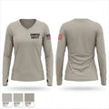 Campus Safety 33066655 Women's Long Sleeve V-neck Shirt - 1